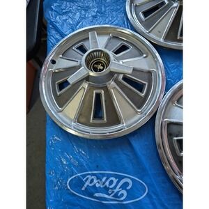 3 Mustang Hubcaps Vintage 1960s